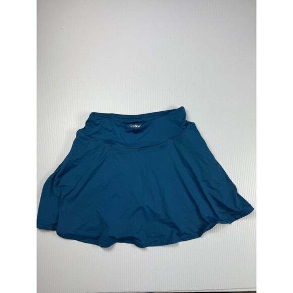 Oalka Athletic Tennis Skirt Active Performance Skort with Built-in Shorts‎ S